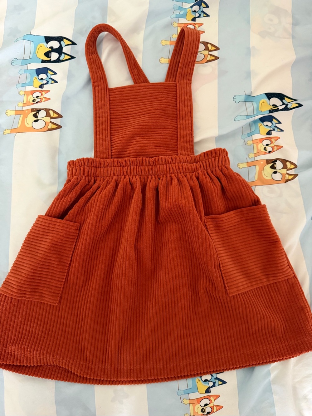 wonder nation Rust Corduroy Pinafore Jumper Dress